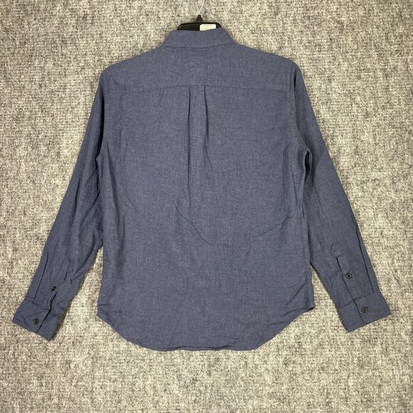 Gap Shirt Mens Small Blue Flannel Button-Front Long-Sleeve Business Casual - Picture 2 of 11